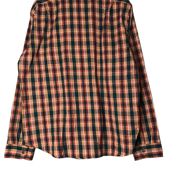 J. Crew Cotton Plaid Flannel Long Sleeve Button Up Shirt Midweight Men’s XL - Picture 9 of 11